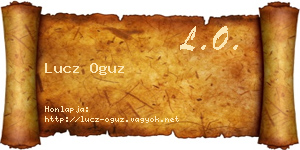 Lucz Oguz névjegykártya